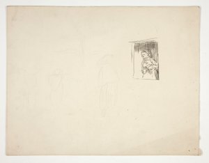 Femme à la fenêtre - illustration non identifiée