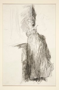 Femme à la fenêtre - illustration non identifiée