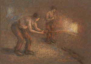 Deux Chauffeurs à une Fournaise - Edwin Butler Bayliss