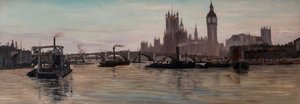 La Tamise à Westminster, 1878