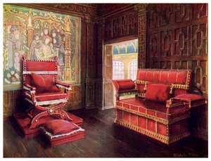 Chaise et canapé rembourrés avec extrémités réglables