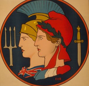 Emblème de la France et de la Grande-Bretagne, 1917