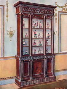 Vitrines en acajou sculpté - Influence Adam - Edwin John Foley