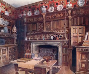 Le cabinet lambrissé à Groombridge Place