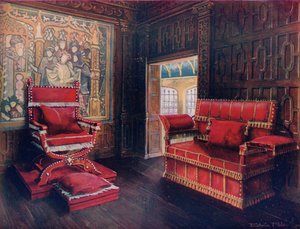 Chaise et canapé rembourrés avec extrémités ajustables - Edwin John Foley