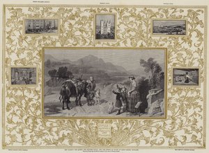 Sa Majesté la Reine, la Princesse Royale et le Prince de Galles à Loch Laggan, Écosse