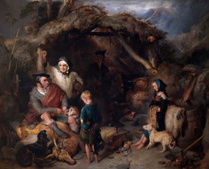 La distillerie de whisky illicite des Highlands, c.1829 - Edwin Landseer