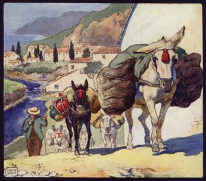 Mules sur un col espagnol