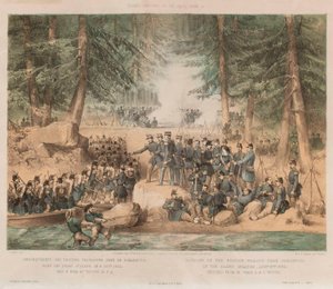 Débarquement des troupes françaises près de Bomarsund dans les îles Aland, 8 août 1854