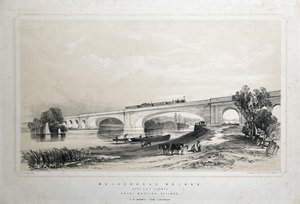 Pont de Maidenhead sur la Tamise, Great Western Railway - Edwin Thomas Dolby