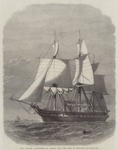 HMS Galatea, commandé par le Capitaine SAR le Duc d
