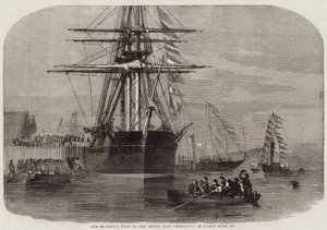 Visite de Sa Majesté au navire arctique Resolute, dans le port de Cowes