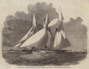 Match de Goélettes du Royal Thames Yacht Club, le Wildfire et le Vestal dans le Lower Hope - Edwin Weedon