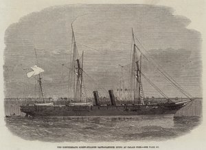 Le vapeur à vis confédéré Rappahannock au quai de Calais - Edwin Weedon