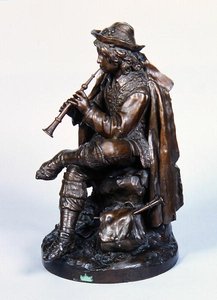 Garçon avec chapeau, vers 1870 - Edwin Weissenfels