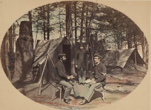 La vie au camp, quartier général du 6e corps, vers 1864.