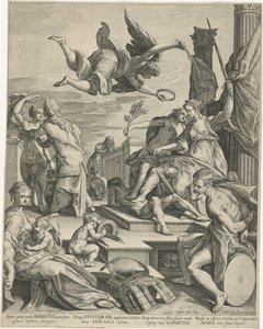 Allégorie avec Justice, Paix et Charité - Egbert Jansz.