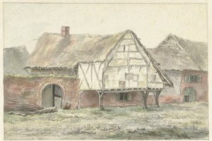 Ferme avec un mur