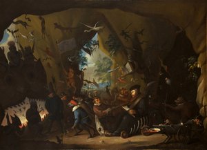 Calvin en enfer - Egbert van Heemskerk the Younger