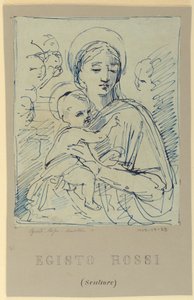 Madone et Enfant - Egisto Rossi