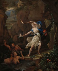 Circé punit Glaucus en transformant Scylla en monstre - Eglon van der Neer