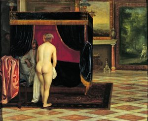 La femme de Candaule découvrant Gyges caché - Eglon van der Neer
