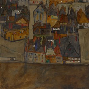 Ville au crépuscule La petite ville II, 1913 - Egon Schiele