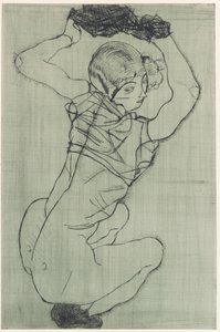 Accroupi - Egon Schiele