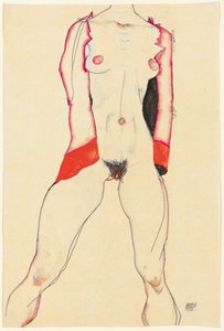Torso féminin - Egon Schiele
