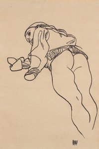 Allongé, 1918 - Egon Schiele