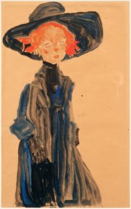 Jeune fille en bleu