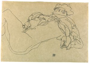Femme nue allongée, 1914