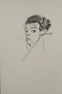 Autoportrait, 1913 - Egon Schiele