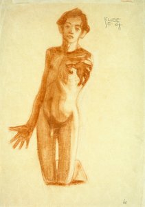 Jeune Homme à Genoux, 1908 - Egon Schiele