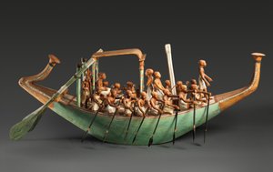 Modèle de bateau à pagaie, Moyen Empire