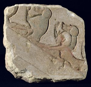 Amenophis IV (Akhenaton) avec des babouins, Nouvel Empire