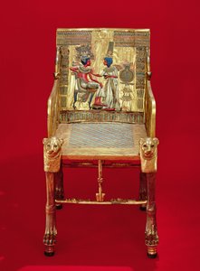 Le trône, de la tombe de Toutankhamon (c.1370-1352 av. J.-C.) Nouvel Empire