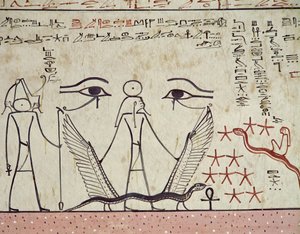Les deux yeux mystiques, de la tombe de Thoutmosis III (c.1504-1450 av. J.-C.) Nouveau Royaume