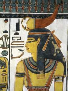 Égypte, Thèbes, Louxor, Vallée des Reines, Tombe de Néfertari, Vestibule, Peintures murales, Déesse Selket
