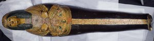 Couvercle intérieur de la momie de Nesyamun, peut-être trouvé à Deir El-Bahri, Nouvel Empire, vers 1100 av. J.-C.