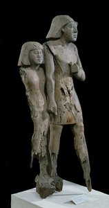 Couple anonyme connu sous le nom de Couple de Memphis, Ancien Empire - Egyptian 6th Dynasty