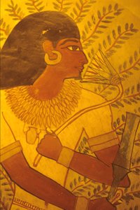 Égypte ancienne, tombe de Sennufer, Thèbes, Louxor, peinture murale, fresque - Egyptian Egyptian