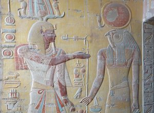 Rê le Roi Soleil et Khnum, Gardien des Sources du Nil, Tombeau de Ramsès IX, Louxor
