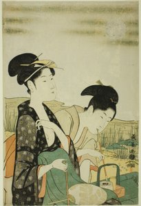 Contemplation de la lune - Eishōsai Chōki