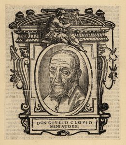 Portrait de Giorgio Giulio Clovio, enlumineur, miniaturiste et peintre né en Croatie, actif en Italie de la Renaissance