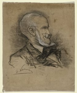 Portrait caricatural du peintre Johannes Bosboom (1817-1891)
