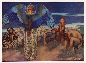 Chants de Noël : Tandis que les bergers veillaient - Eleanor Fortescue Brickdale