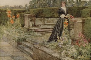 Fantasies de jardin, le nom de la fleur (lithographie en couleur)