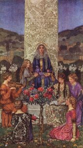 Notre dame chante Magnificat, avec des tons surpassant la douceur - Eleanor Fortescue Brickdale