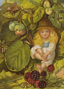 La tonnelle de noisetier (litho en couleur)